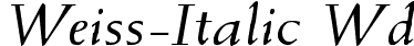 Weiss-Italic Wd