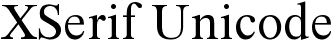 XSerif Unicode