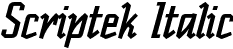 Scriptek Italic